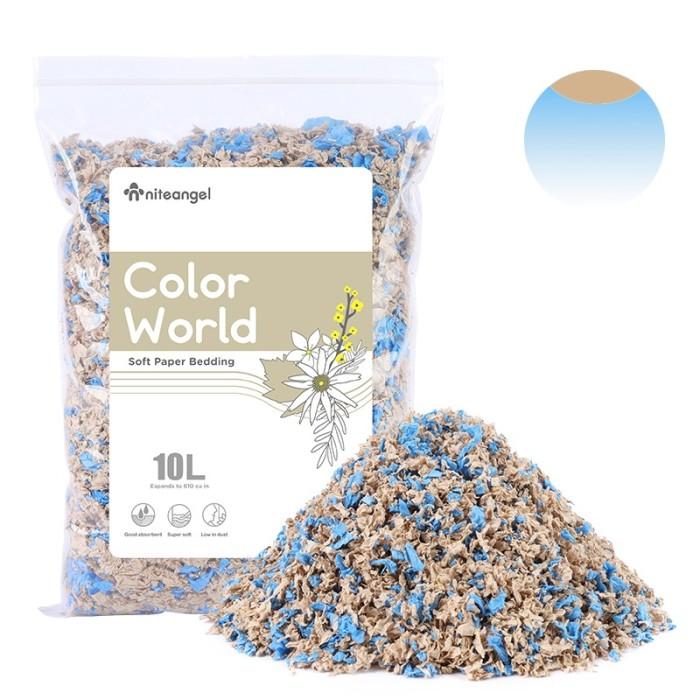 Gambar NITEANGEL BEDDING / ALAS KANDANG PAPER TISSUE BEDDING SERBUK HAMSTER - Brown Blue dari andreonlinemarket undefined Tokopedia