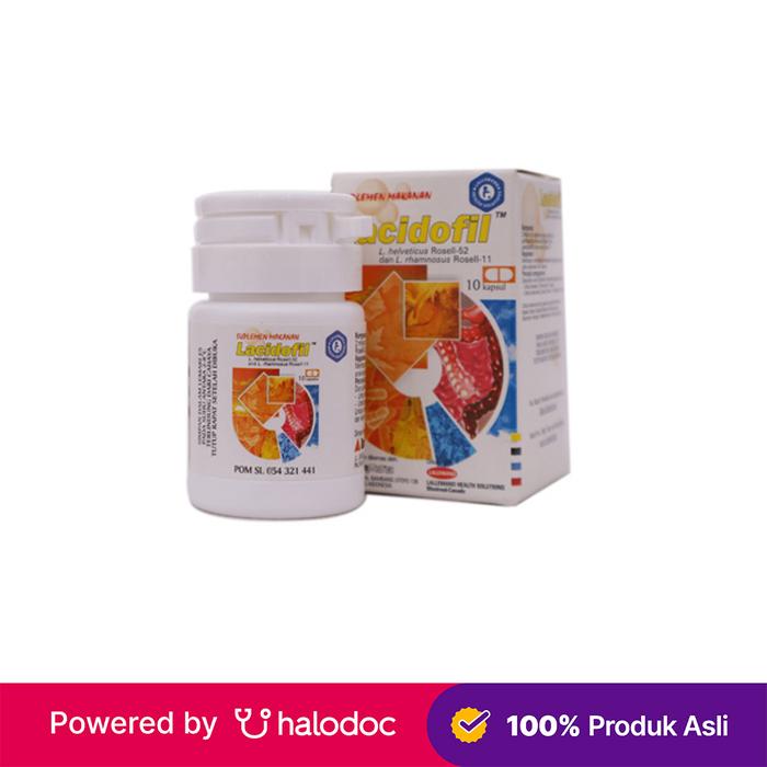 Gambar Lacidofil 10 Kapsul - Vitamin Probiotik - Halodoc dari Apotek Najeeb Farma Bekasi undefined Tokopedia