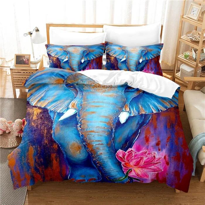 Gambar DJ Color Elephant Bedding Set For Bedroom Soft Bedspreads For B dari Delphi Joy undefined Tokopedia