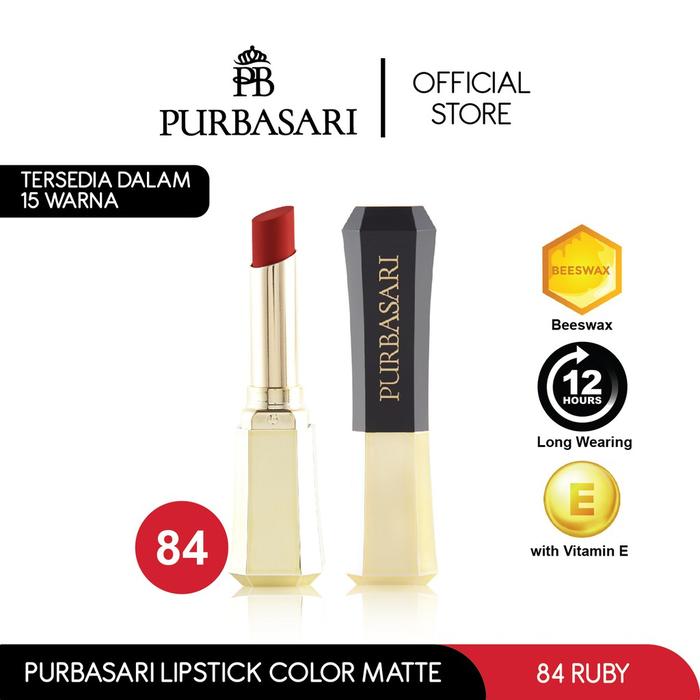 Gambar Purbasari Lipstick Color Matte 84 - CM 84 dari Purbasari Indonesia undefined Tokopedia