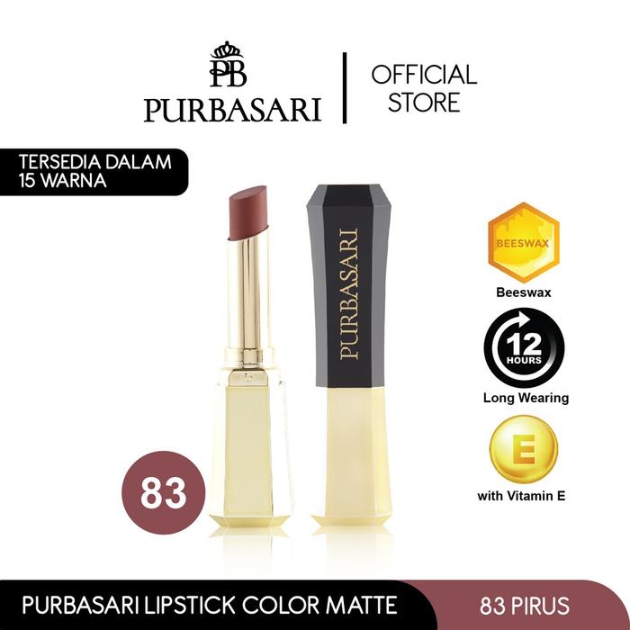 Gambar Purbasari Lipstick Color Matte 83 - CM 83 dari Purbasari Indonesia undefined Tokopedia