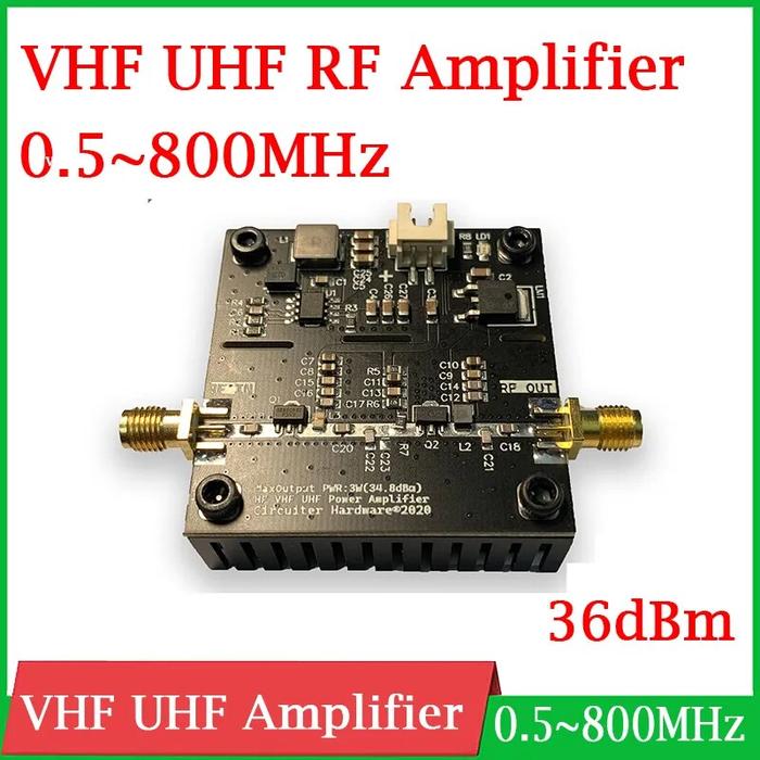 SBB5089 0.5 ~ 800MHz amplificatore di potenza a microonde VHF UHF amplificatore di potenza RF 36dBm DC ampia tensione di alimentazione  44