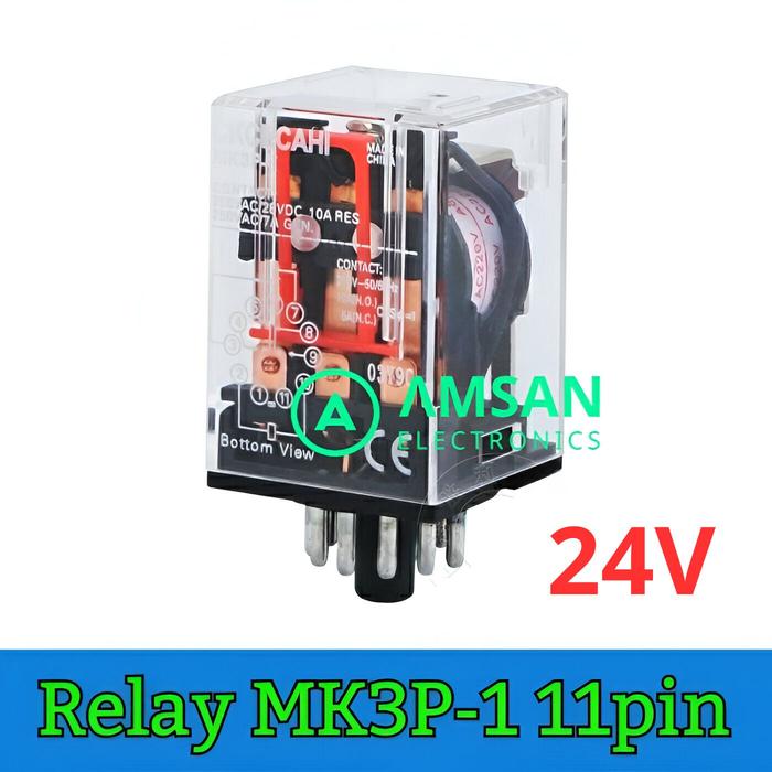 Gambar Relay MK3P I AC 220V - 24V dari AMSAN ELECTRONICS undefined Tokopedia
