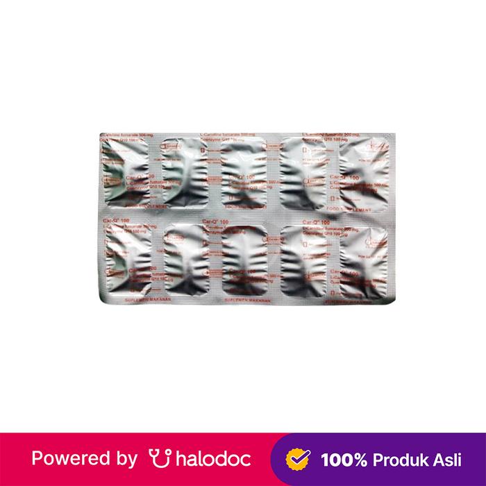 Gambar Car-Q100 10 Kaplet - Vitamin & Suplemen Jantung & Hati - Halodoc dari Apotek CCA Malang undefined Tokopedia