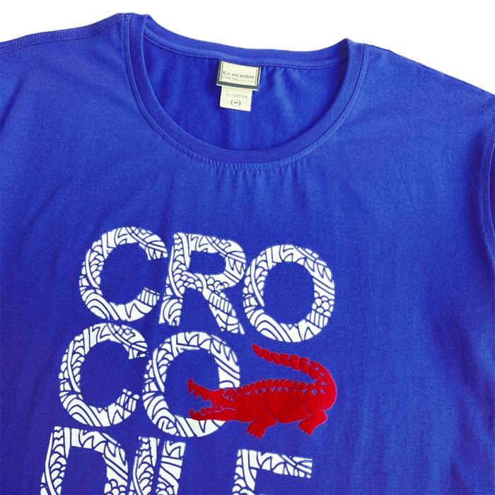 Gambar Crocodile CROX 0161 - Men T-shirt Pria Original Slim fit - Blue, L dari Crocodile ID_NEW undefined Tokopedia