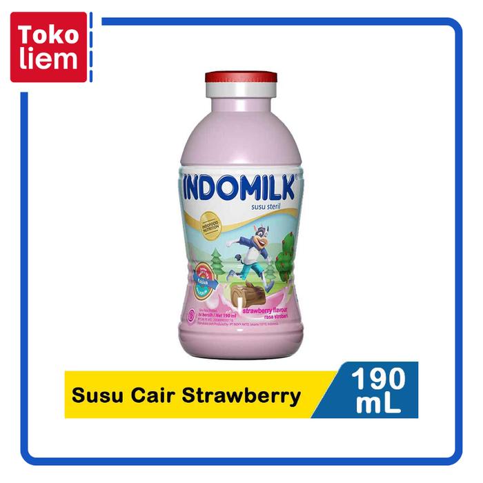 Gambar Indomilk Susu Cair Botol Strawberry 190Ml dari CV MULTIJAYA ABADI undefined Tokopedia