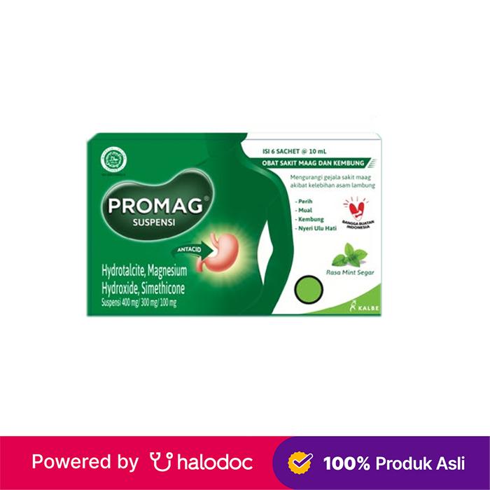 Gambar Promag Suspensi 7 ml 6 Sachet - Obat Asam Lambung & Gerd - Halodoc dari Apotik Anggita Dalung undefined Tokopedia