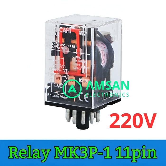 Gambar Relay MK3P I AC 220V - 220V dari AMSAN ELECTRONICS undefined Tokopedia