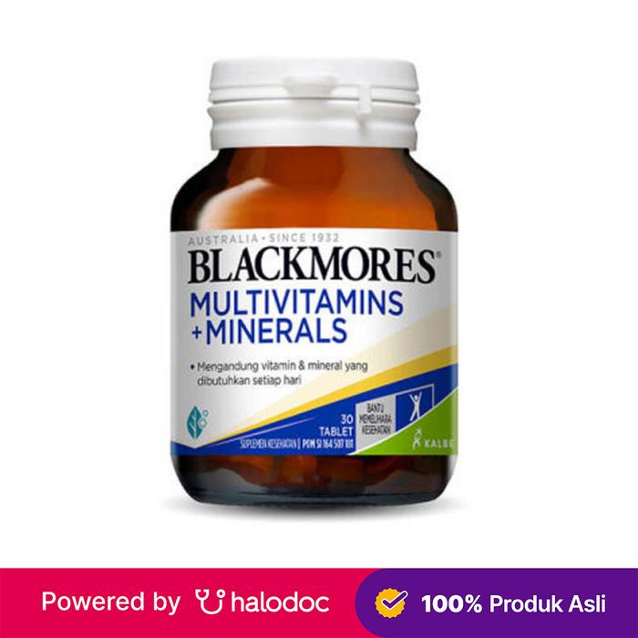 Gambar Blackmores Multivitamins + Minerals 30 Tablet - Multivitamin - Halodoc dari Apotek Halomedika Denpasar undefined Tokopedia