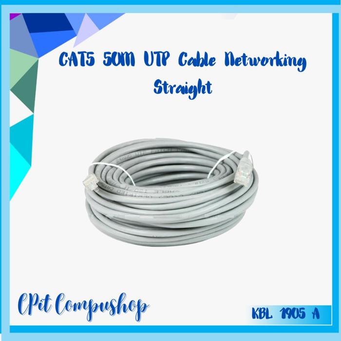 Gambar Cat5 50M Utp Cable Networking Straight-Through Kabel Lan Cat 5 dari Amandashop8943 undefined Tokopedia