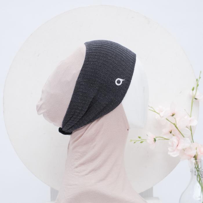 Gambar Ciput Mini Rajut Inner Bandana Premium - Abu Tua dari Allev.Store undefined Tokopedia