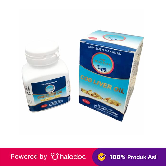Gambar Cap Ikan Paus Cod Liver Oil 100 Kapsul - Multivitamin - Halodoc dari Apotek Manggala Utama Palembang undefined Tokopedia