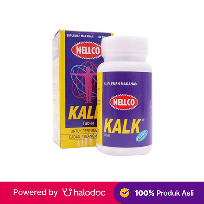 Gambar Kalk Nellco 100 Tablet - Vitamin Sendi,Tulang & Gigi - Halodoc dari Apotek Kosambi Jakarta Barat undefined Tokopedia
