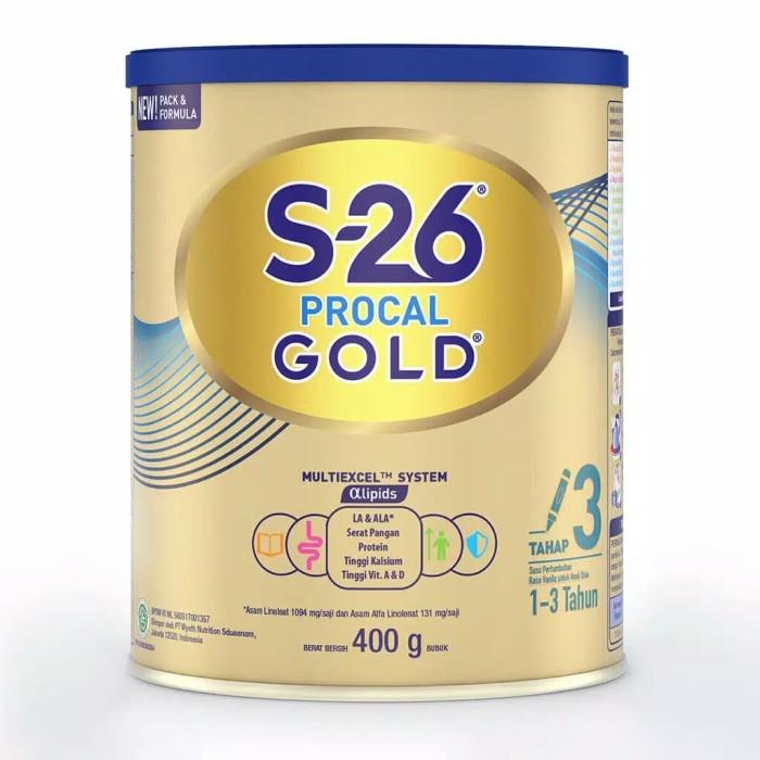 Gambar F81 S-26 PROCAL GOLD TAHAP 3 USIA 1-3 TAHUN 400GR KALENG H75 dari serlipujiatiastore undefined Tokopedia