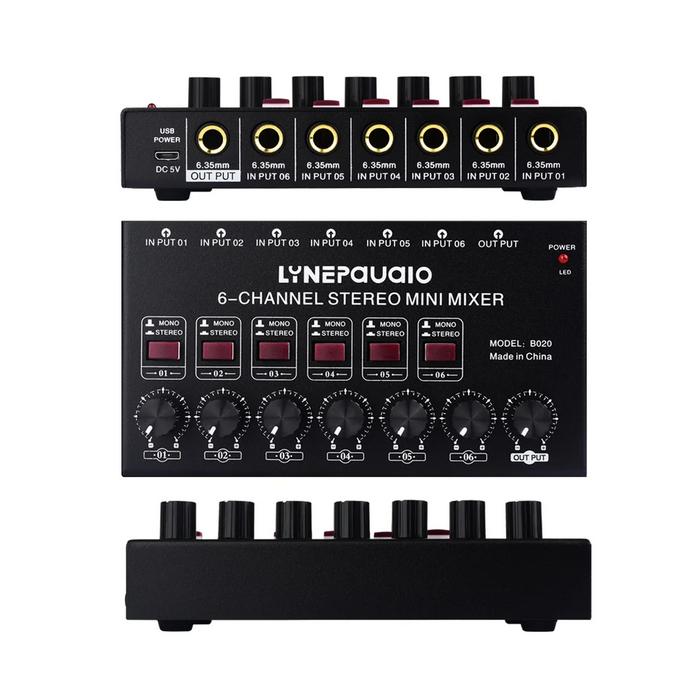 Gambar GL Mini 6Channel Stereo Audio Mixer Musical Instrument Mixer E dari Good Located undefined Tokopedia
