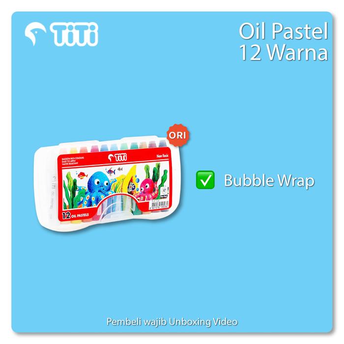 Gambar Titi - Oil Pastel 12-24-36-48-55 Warna Crayon Titi Ori - Titi 12C dari Tohoku Store undefined Tokopedia