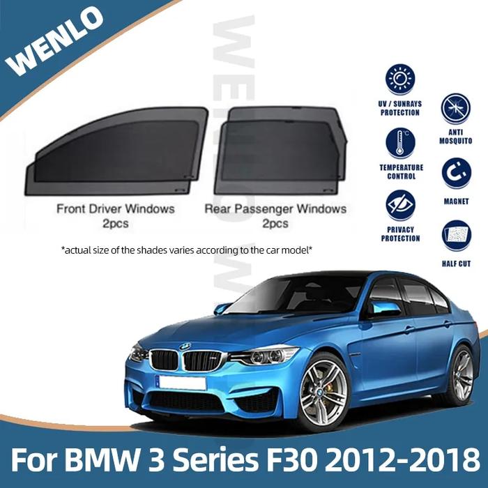 Gambar Magnetic Side Window Sunshade For BMW 3 Series F30 2012-2018 Car Sun dari taddin undefined Tokopedia
