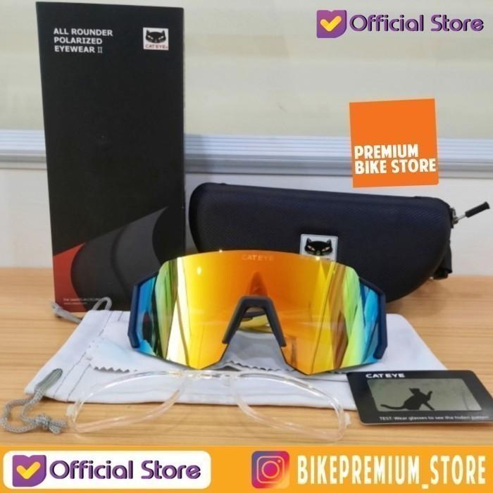 Gambar Kacamata Sepeda Original Cat Eye 881777 sunglass Polarized Eyewear - yellow dari Bike Premium Store undefined Tokopedia