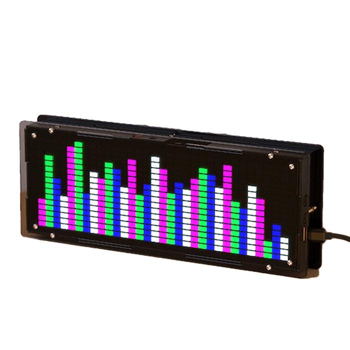 Gambar DIY LED Music Spectrum Clock Display Kit 16x32 Segment Rhythm Light 8 dari AVVA MALL undefined Tokopedia
