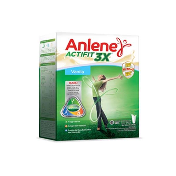 Promo Harga Anlene Actifit 3x High Calcium Vanilla 590 gr - Tokopedia