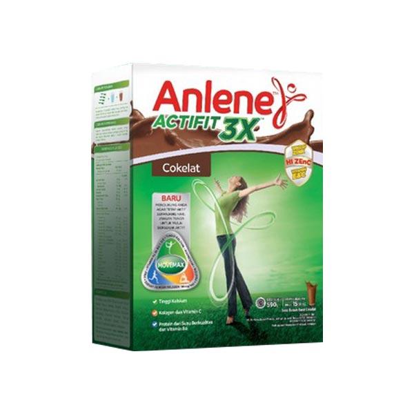 Gambar ANLENE ACTIFIT 3X COKELAT 590 GR - SUSU dari Hypermart Villa Melati undefined Tokopedia