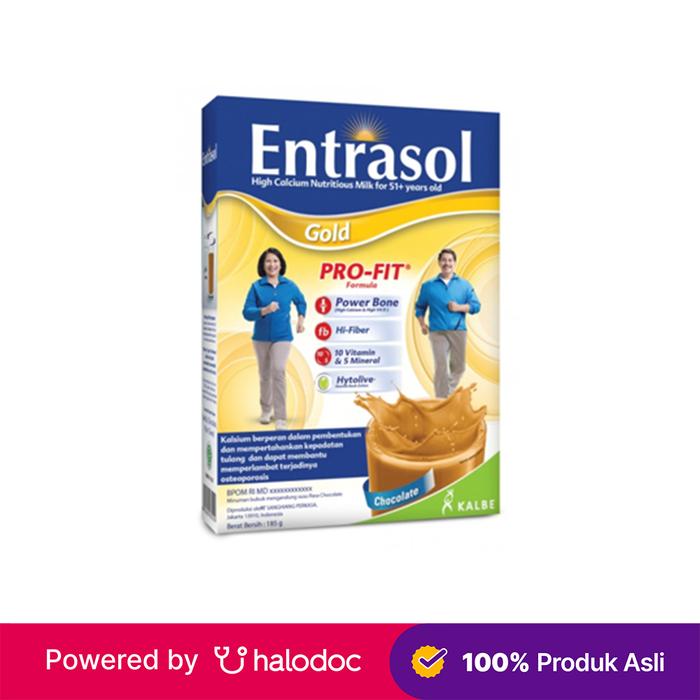 Gambar Entrasol Gold Cokelat 175 g - Susu Lansia - Halodoc dari Apotek Pradana Tangerang undefined Tokopedia