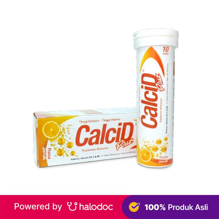 Gambar Calcid Pluz 10 Tablet - Vitamin Sendi,Tulang & Gigi - Halodoc dari Apotek Salva Medika Bekasi undefined Tokopedia