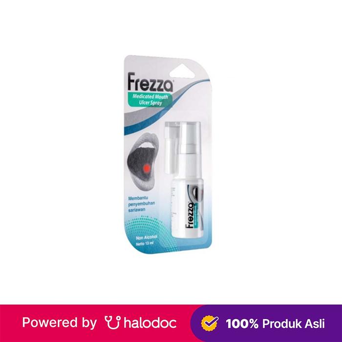 Gambar Frezza Medicated Mouth Ulcer Spray 13 ml - Semprot Mulut - Halodoc dari Apotek Halomedika Tirta Raya Sidoarjo undefined Tokopedia