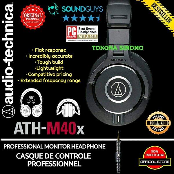 Jual Audio Technica ATH M40X Headphones Bandung