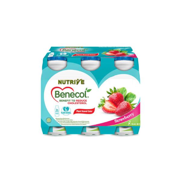 Gambar NUTRIVE BENECOL STRAWBERRY NO ADD SUGAR 6X100ML dari Hyfresh Bojongsari undefined Tokopedia