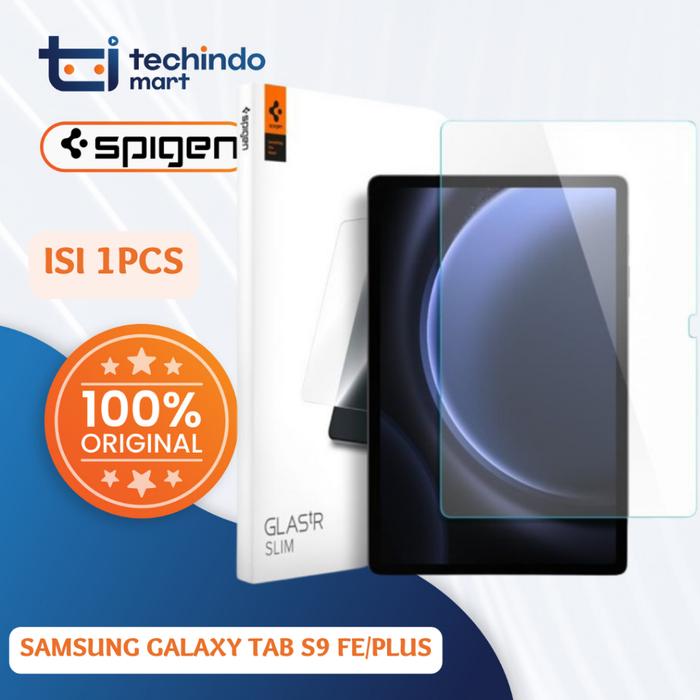 Gambar Tempered Glass Samsung Galaxy Tab S9 FE Plus Ultra Spigen Glas.tR Slim - CLEAR, S9 FE dari techindo-mall undefined Tokopedia