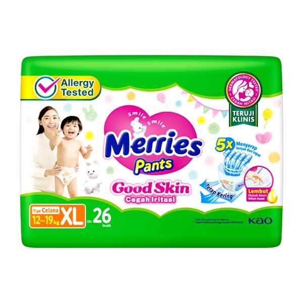 Gambar MERRIES PANTS GOOD SKIN XL 26 PCS - POPOK dari Hypermart Tole Iskandar undefined Tokopedia
