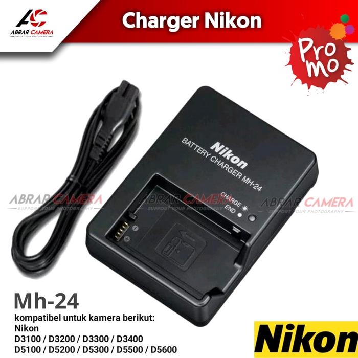 Charger Nikon Mh-24 Mh24 Mh 24 En-el14 D3100 D3100 D3200 D3300 D5100