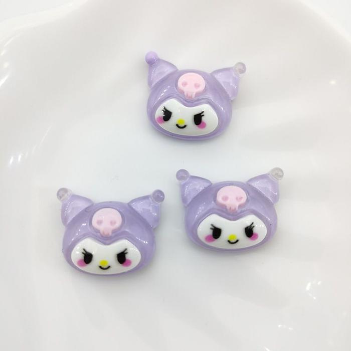 Gambar ( 5 PCS) RESIN SANRIO CLAY AKSESORIS MAINAN SANRIO KERAJINAN TANGAN - KUROMI 2 dari Toko Yunita23 undefined Tokopedia