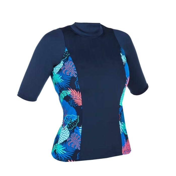 Gambar Baju Renang Lengan Pendek Wanita Una Women Swimming Bra Pad Blu Navy - EU40 -- M dari Raytob Outdoor undefined Tokopedia