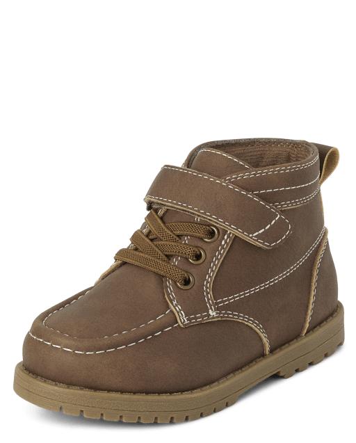 Promo Toddler Boys Lace Up Boots Sepatu Bayi Laki (Coklat