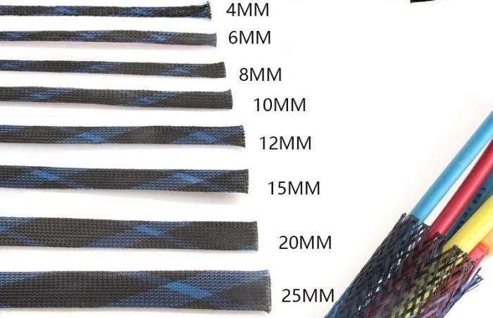Jual [Per 1 Meter] Cable Sleeve-Sleeving Cable-Bungkus Kabel-Hitam Biru ...