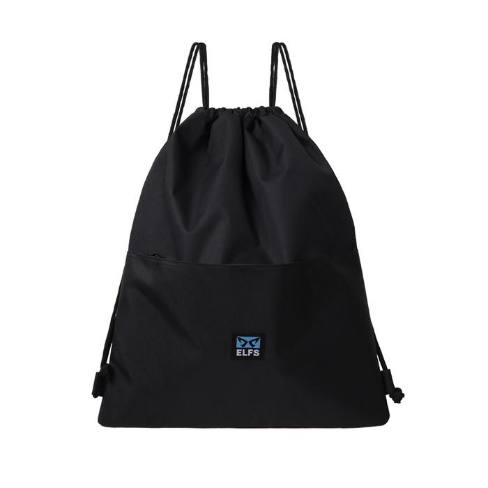 Gambar Elfs Active Tas Ransel Serut Cordura Running String Bag - Hitam dari Elfs Active undefined Tokopedia