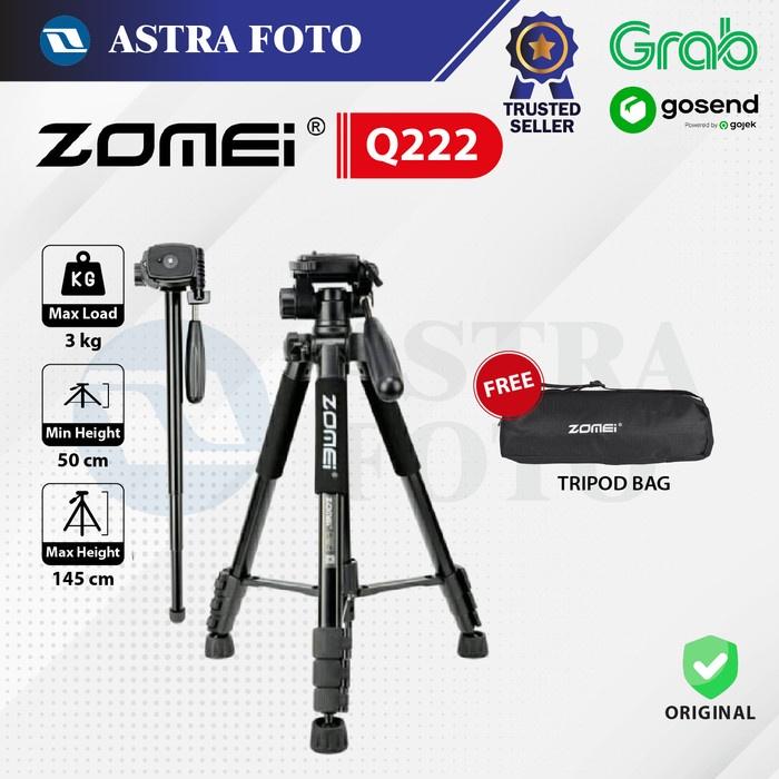 Jual Zomei Q222 Tripod Monopod in Aluminium Ball Head Q 222