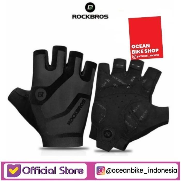 Gambar Rockbros S196BK Sarung Tangan Sepeda Motor Bicycle Gloves Anti Slip - BLACK, XXL dari Ocean Bike Official undefined Tokopedia