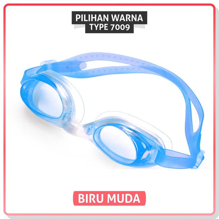 Gambar FAS08 COLORE.IN KACAMATA RENANG SWIMMING GOGGLES KARET SILIKON - 7009 Biru Muda dari YusukeStore undefined Tokopedia
