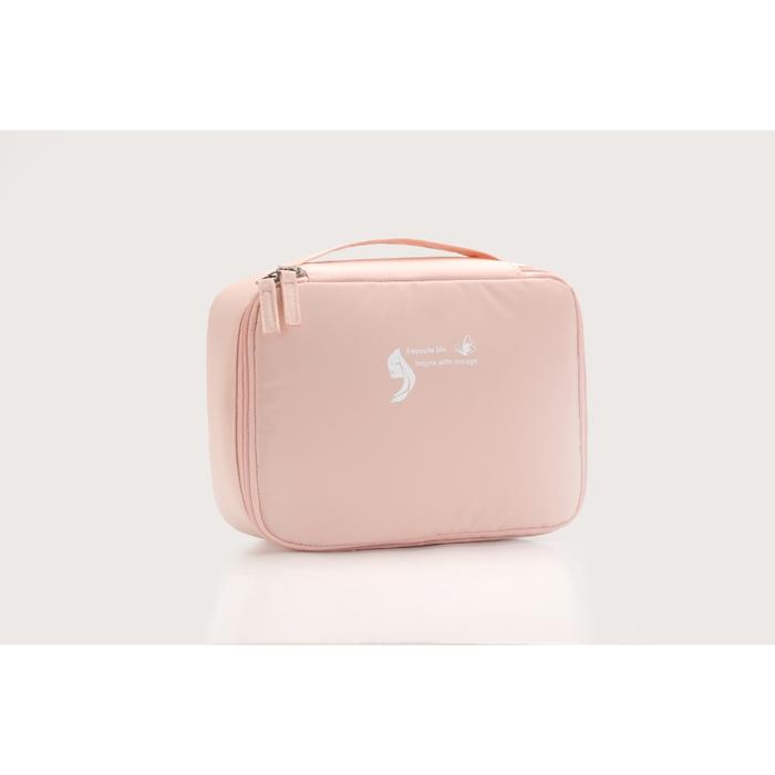Gambar Tas Tempat Make Up PO4 Wanita Travel Bag Kosmetik Pouch - Pink dari Eyelasupplier undefined Tokopedia