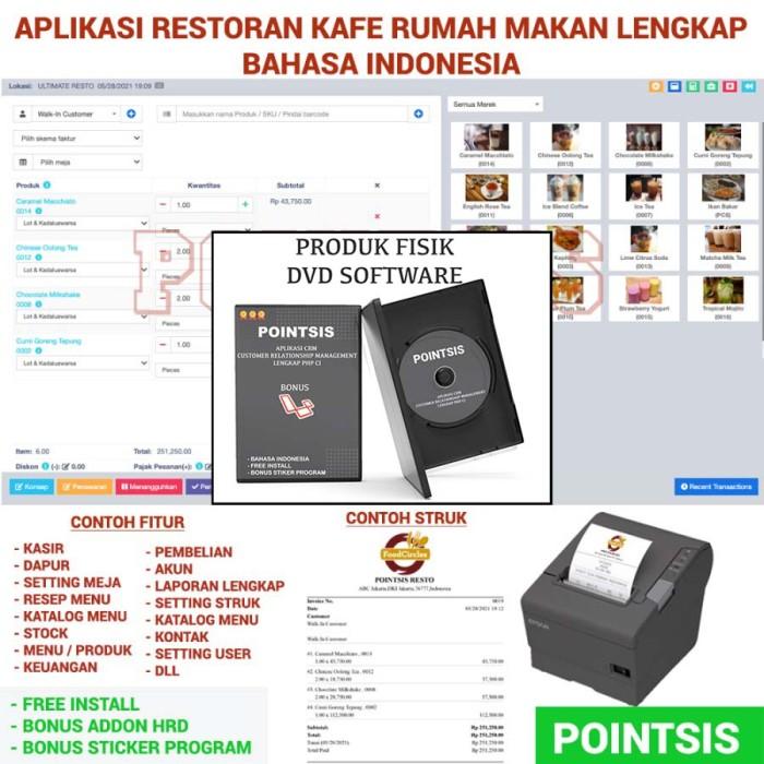 Gambar SOURCE SOFTWARE APLIKASI RESTORAN KAFE LENGKAP KASIR DAPUR RESEP DLL dari tariuutshop undefined Tokopedia