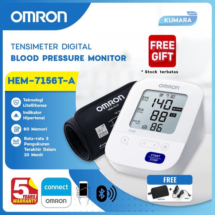 Gambar OMRON - Tensimeter Digital HEM 7156TA + Bluetooth Manset Besar dari Kumara Health Official undefined Tokopedia