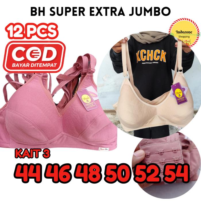 Jual Bra Bh Super Jumbo tanpa busa sport BIG SIZE 44 Kab