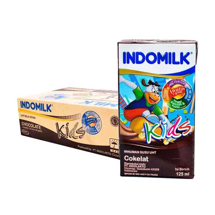 Gambar KOTAK isi 40 Susu KIDS INDOMILK Dus 1 dari Manjada Shop undefined Tokopedia