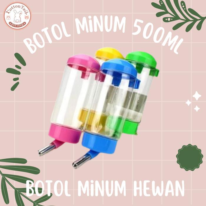 Gambar Botol Minum Gantung 500 ml Ada Per Anjing Kucing Kelinci Pet Drinking - Biru dari Gudang Kucing undefined Tokopedia