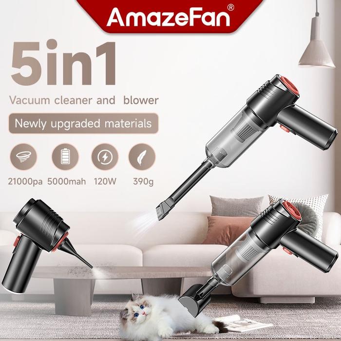 Gambar [KUALITAS TERBAIK] AmazeFan 21000Pa Vacuum cleaner portable 5 in dari tokoolahraga04 undefined Tokopedia