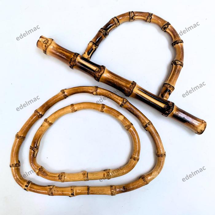 Gambar Gagang Tas Bentuk D Ring Bambu | Handle Bag Accessories Handbag DIY dari alghie1 undefined Tokopedia