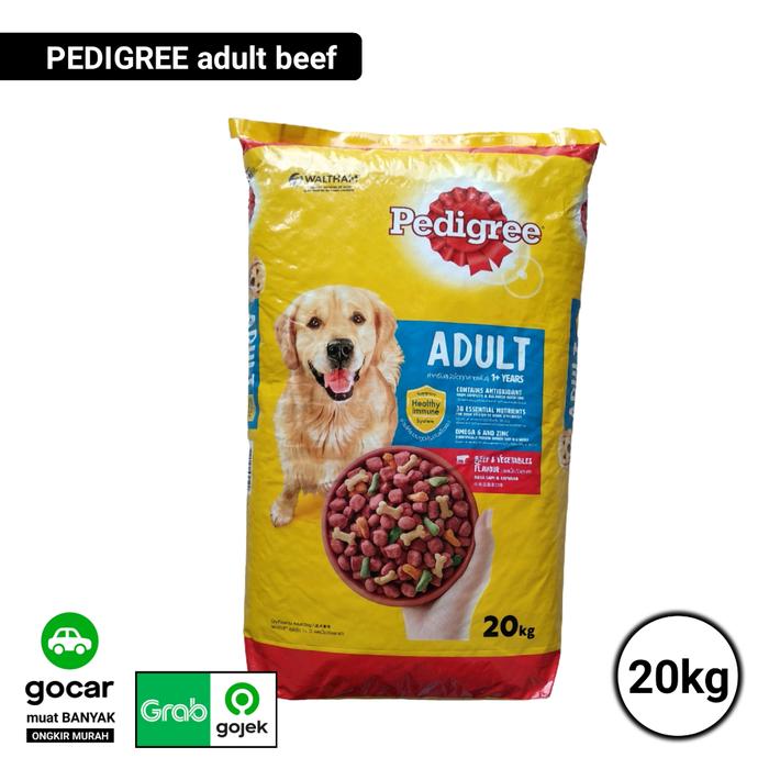 Jual PEDIGREE BEEF AND VEGETABLES 20KG makanan anjing KHUSUS GOJEK